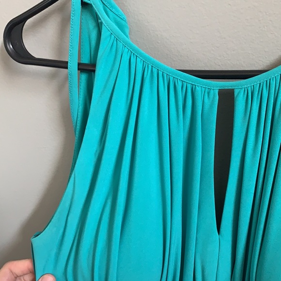 Beautiful teal formal maxi dress - Picture 4 of 5